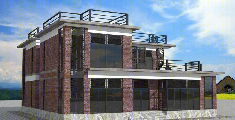 狮子座建房设计,工业风-11