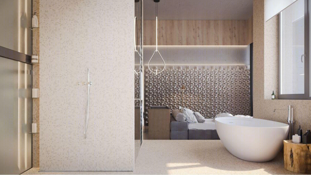 乌克兰 200㎡住宅变身现代四层公寓,Sergey Makhno Architects 打造自然艺术空间-49