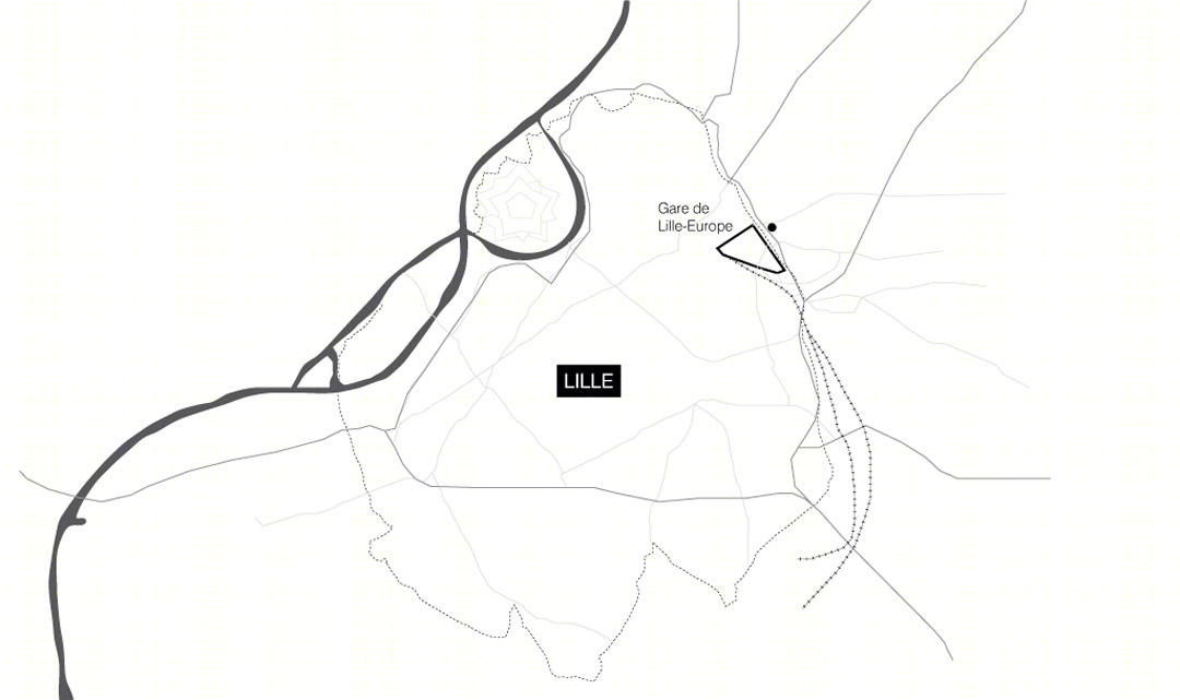 里尔办公楼 · 几何雕塑与城市互动-12