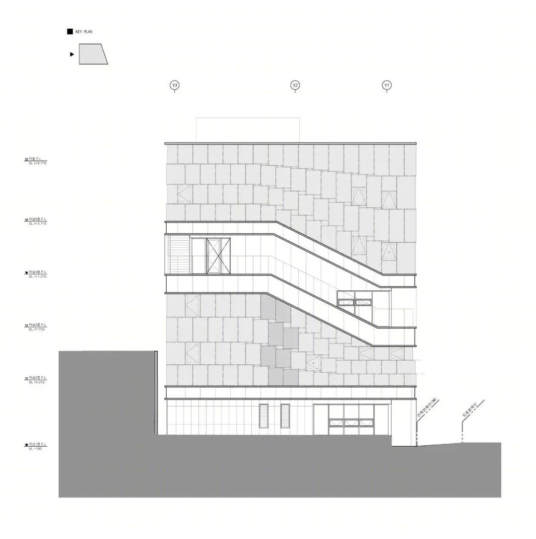 首尔梨泰院扭曲建筑 | 行人活动与城市景观的融合-29