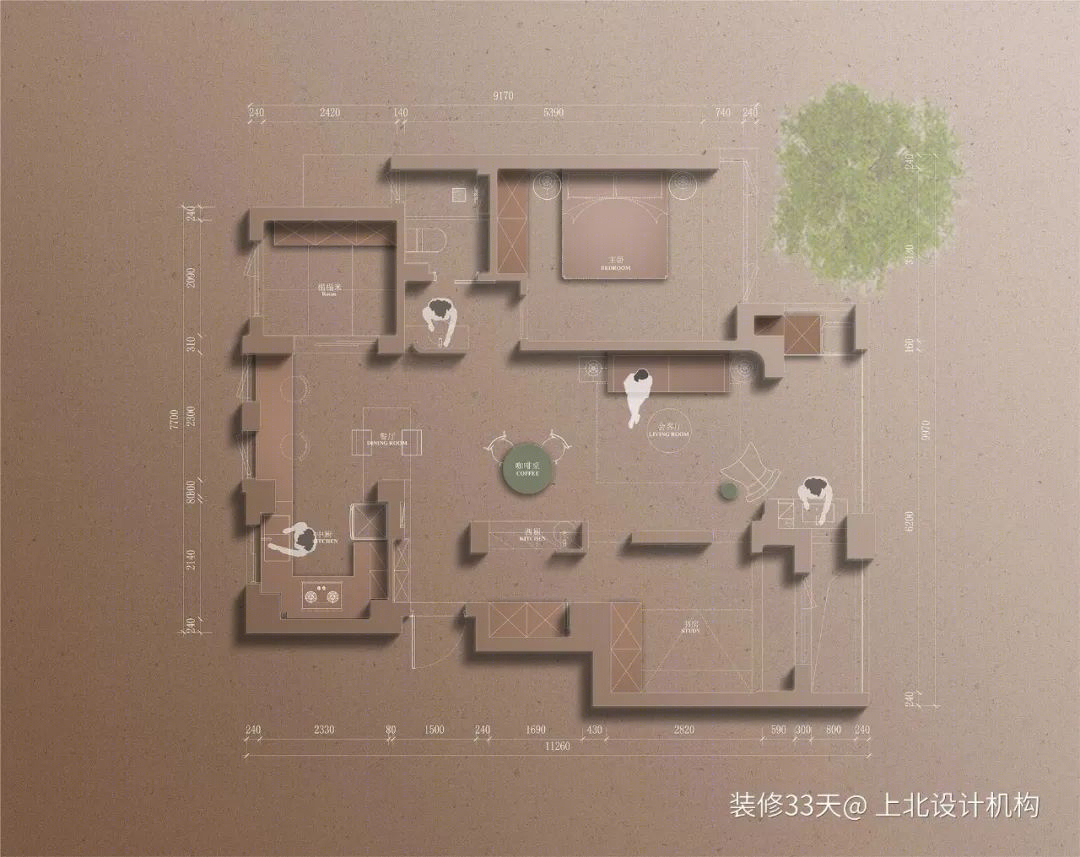 杭州 89 平现代简约婚房设计丨中国杭州丨上北设计机构(杭州)-5