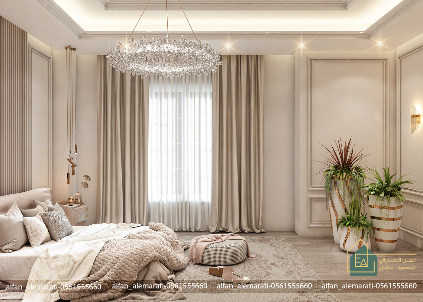 Anastasiya Gushchina丨平层丨NEW CLASSIC LUXURY BEDROOM-5