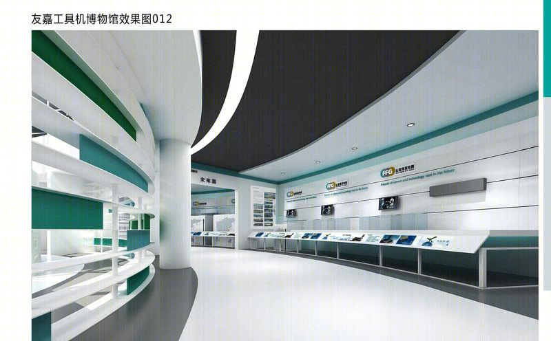 友嘉机床展示空间——动线划分灵活有序，虚实结合呈现内容-12