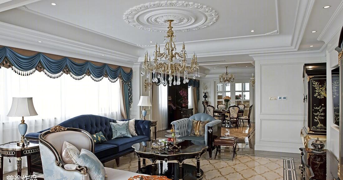 
绍兴柯桥 侨都方宅 法式新古典+artdeco+美 -5