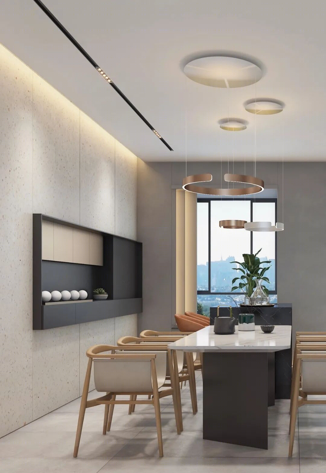 广东马思室内设计 | 219.71m²现代风,感受空间张力与大气-22