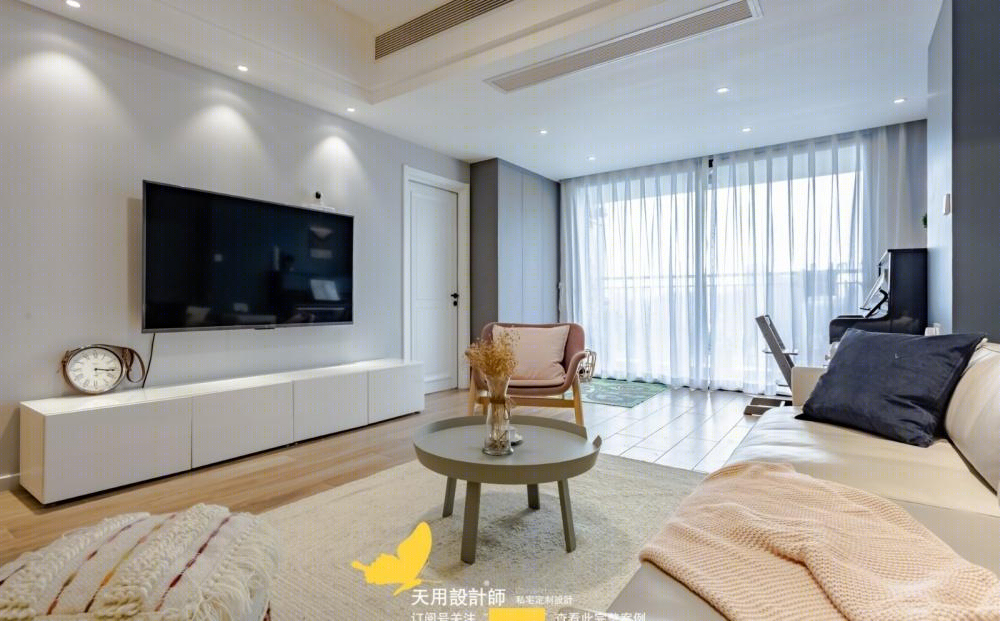 天用设计师丨平层丨天用·两房完美改三房,还能满足大中岛?-6
