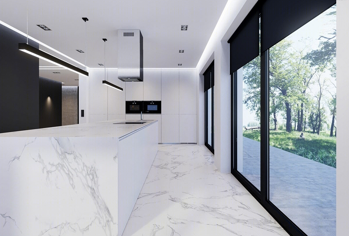 Studio Light Design--黑白灰现代简约住宅，简单不失精致！-26