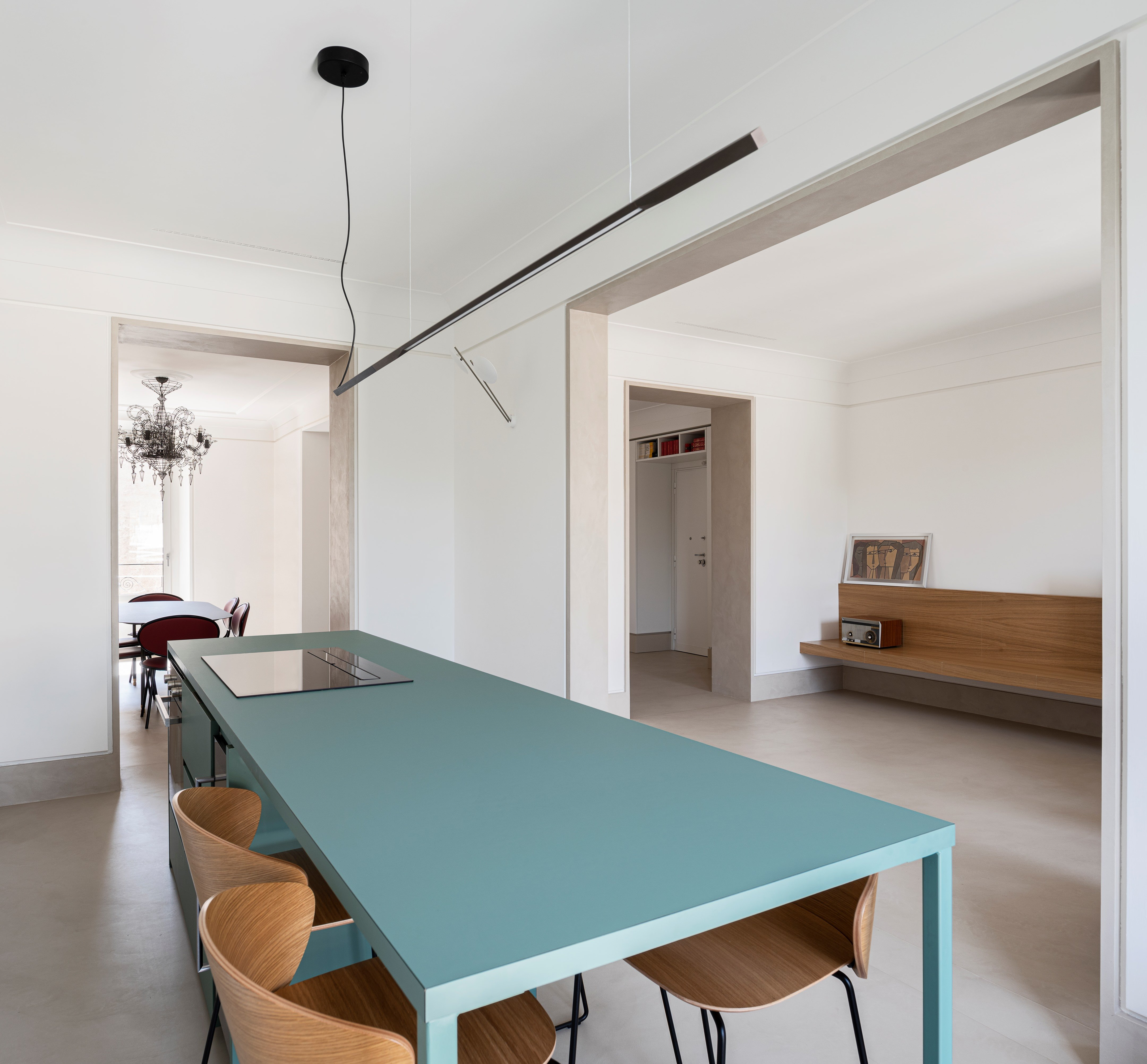 Bomori Architetti 设计的罗马平层公寓——视觉连接和现代风格-7