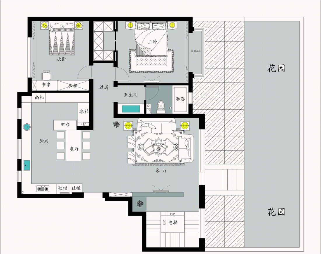 
现代风格底跃二层 -0