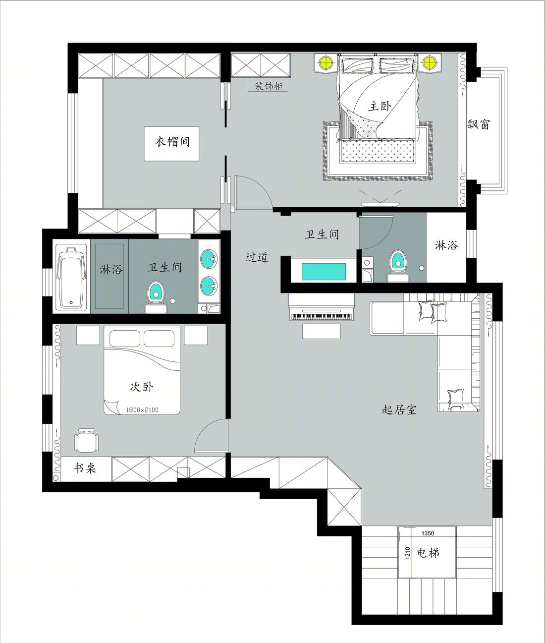 
现代风格底跃二层 -1