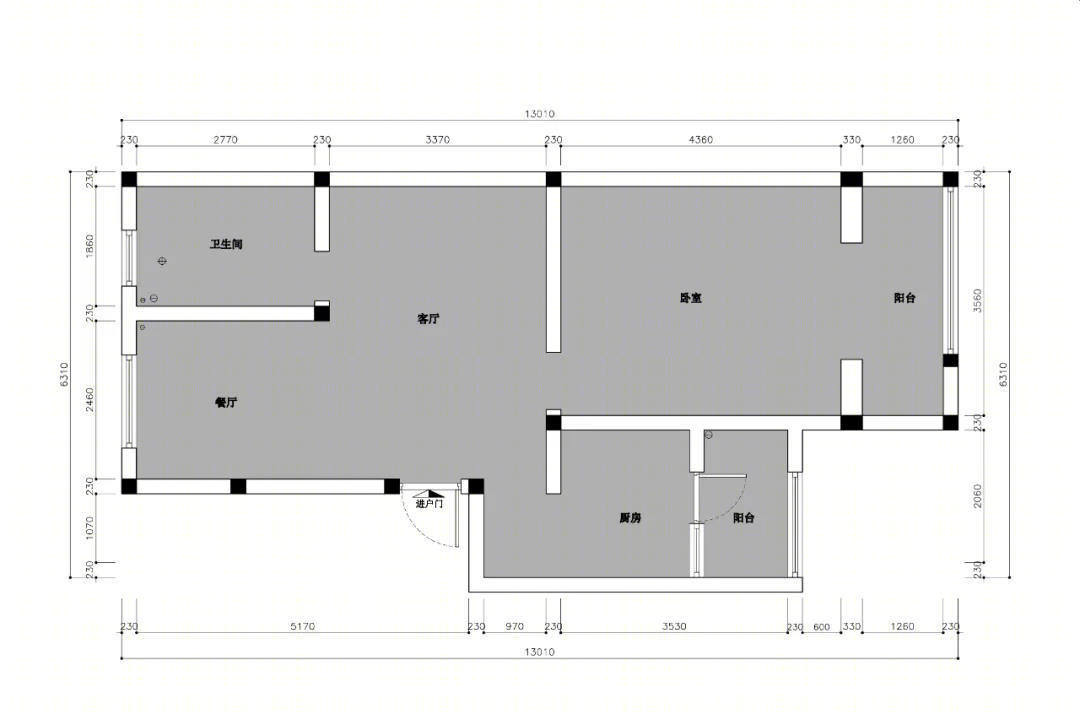 简约黑白灰，打造建筑设计师的理想家-0