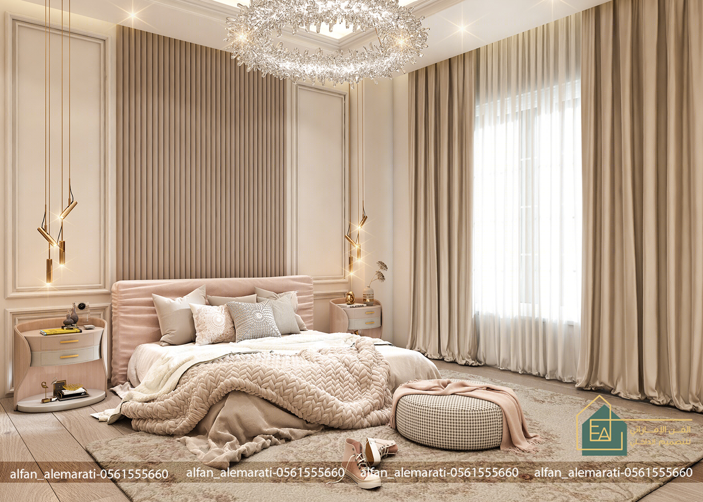Anastasiya Gushchina丨平层丨NEW CLASSIC LUXURY BEDROOM-7