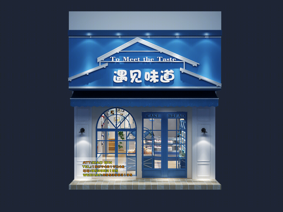 打造独特烘焙空间，揭秘面包店设计魅力-1