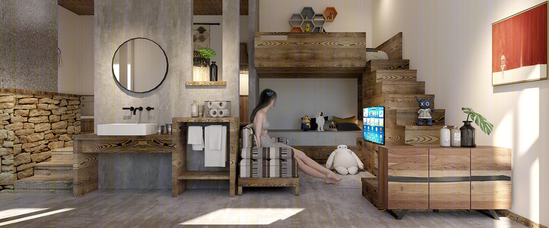 河北满城龙门山舍·鲤鱼造型新建筑的室内设计-25