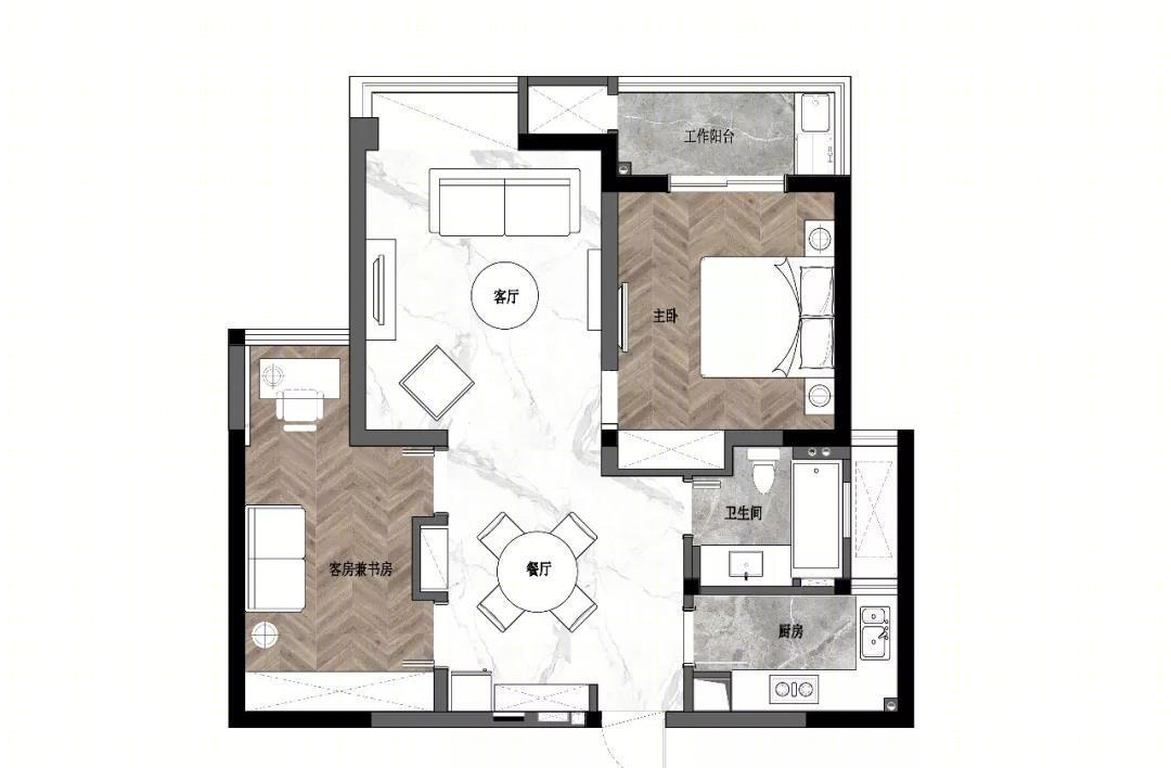 法式浪漫优雅，空间改造的精致艺术-0
