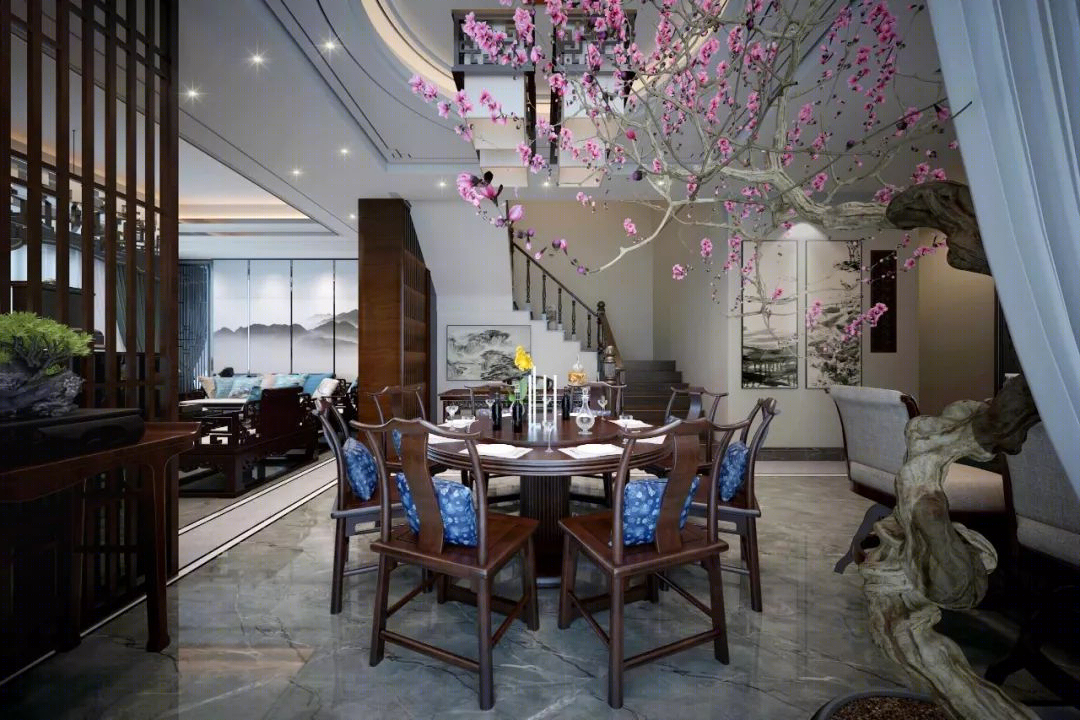 东方韵味别墅设计，简约清新诠释中式美学-13
