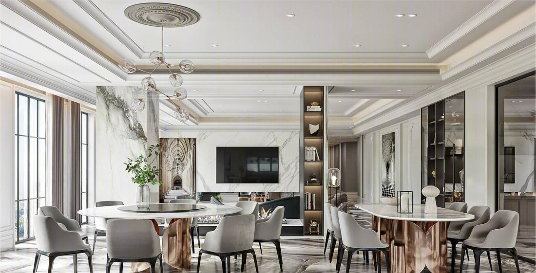 简约轻奢，浪漫温馨——现代城市家居设计案例-3