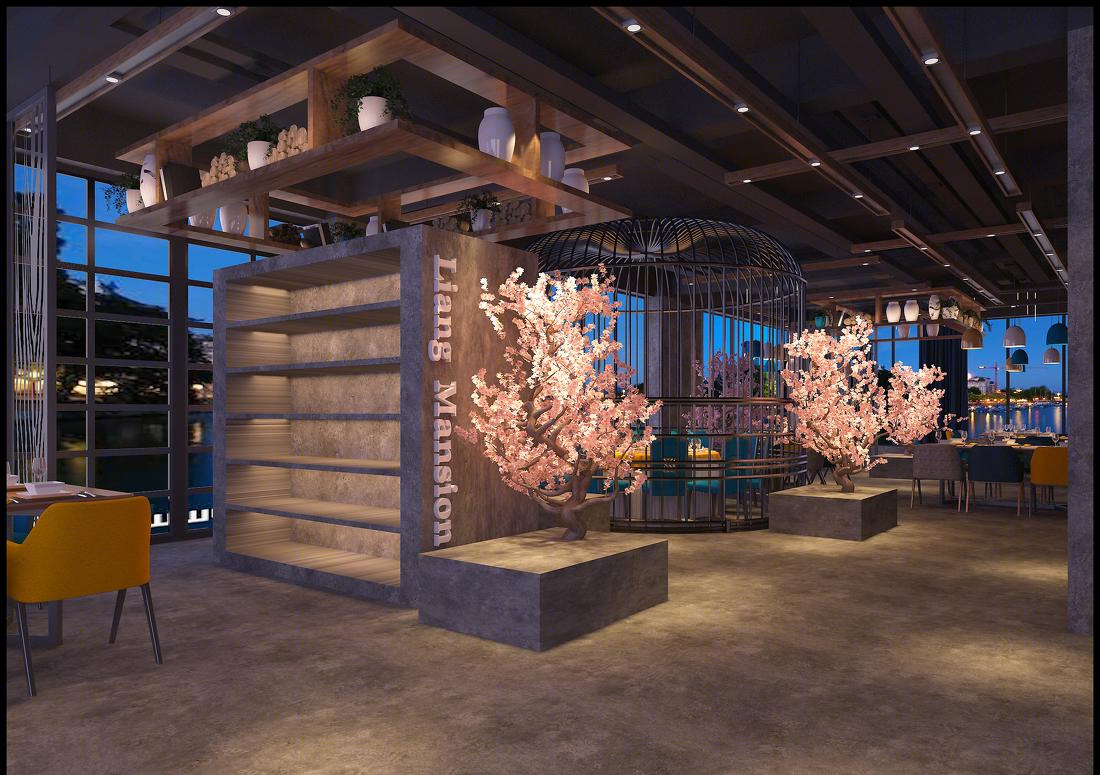 宜良金雨庄餐厅 | 现代简约风格打造用餐新体验-10
