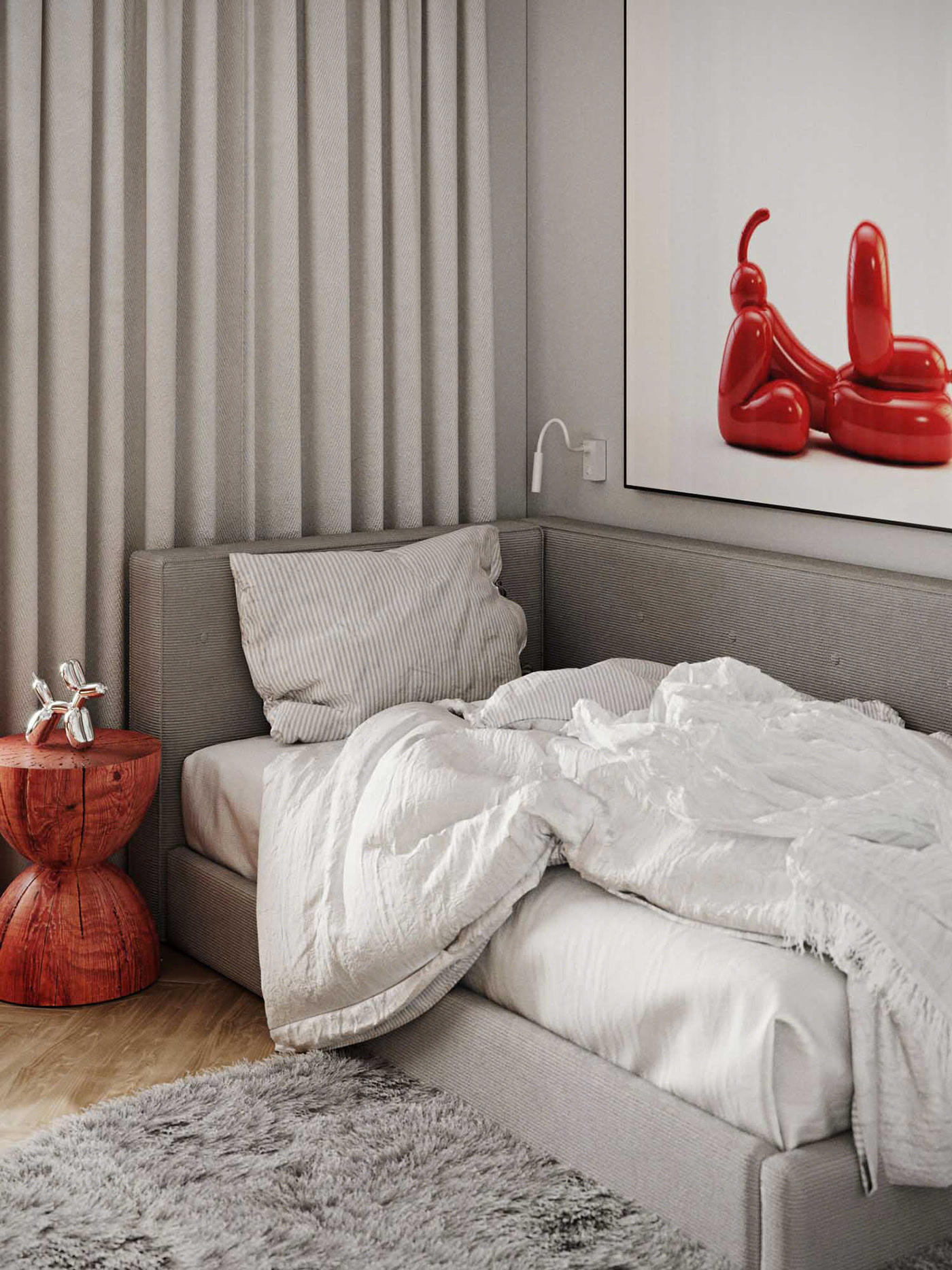 148㎡白色+蓝色 打造出超高质量的家-26