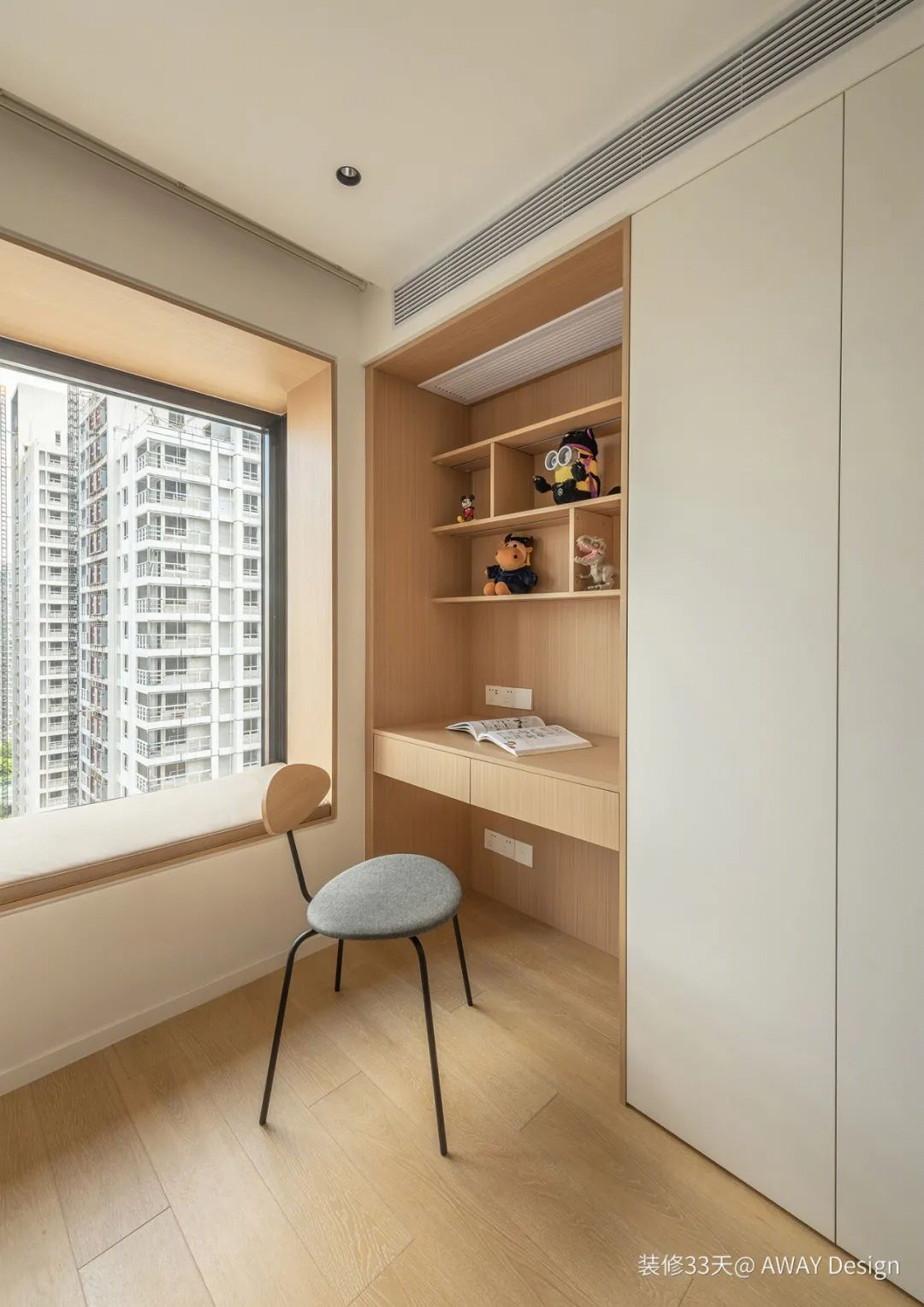 上海 110 平现代简约原木三口之家丨中国上海丨AWAY Design（上海）-33