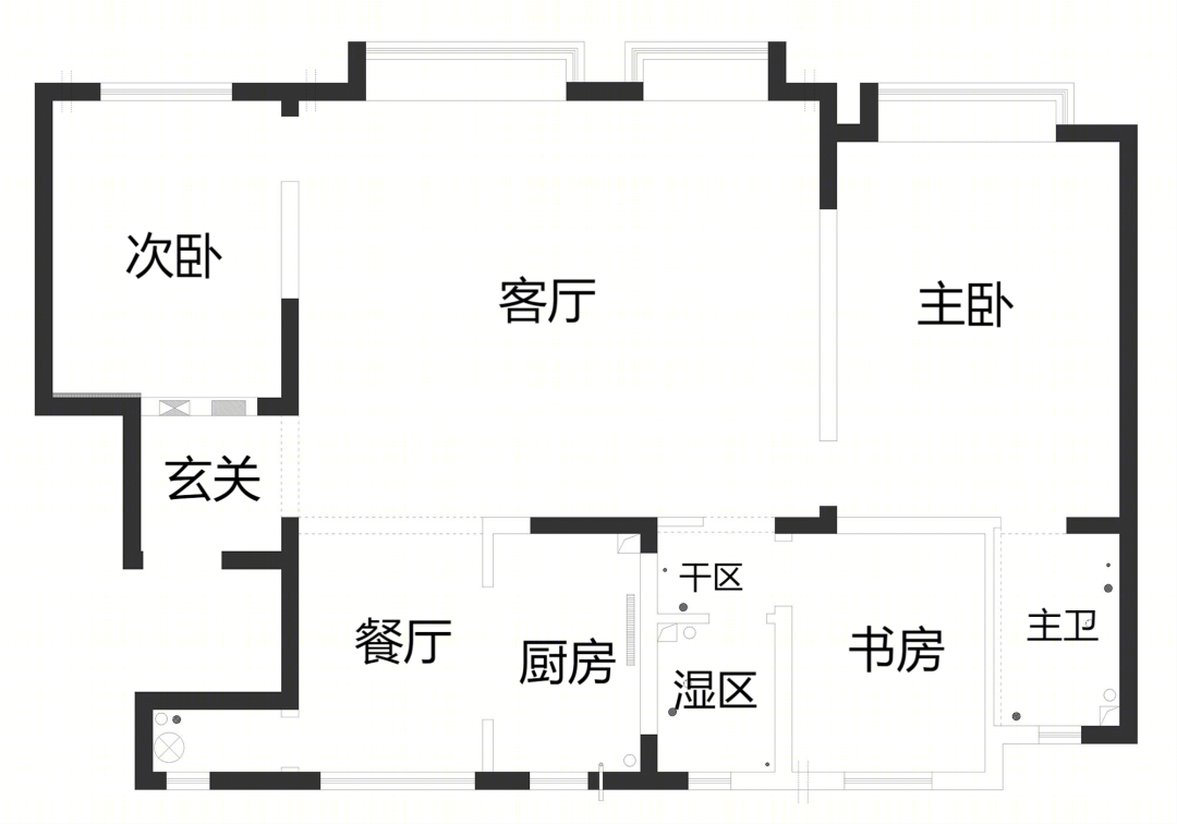 120㎡鸡肋房变身现代简约精致公寓丨黄镇江-15