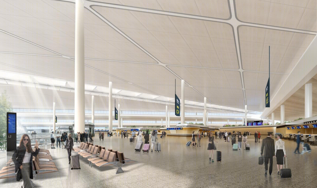 长沙黄花国际机场 T3 航站楼丨中国长沙丨万盖美式建筑-32