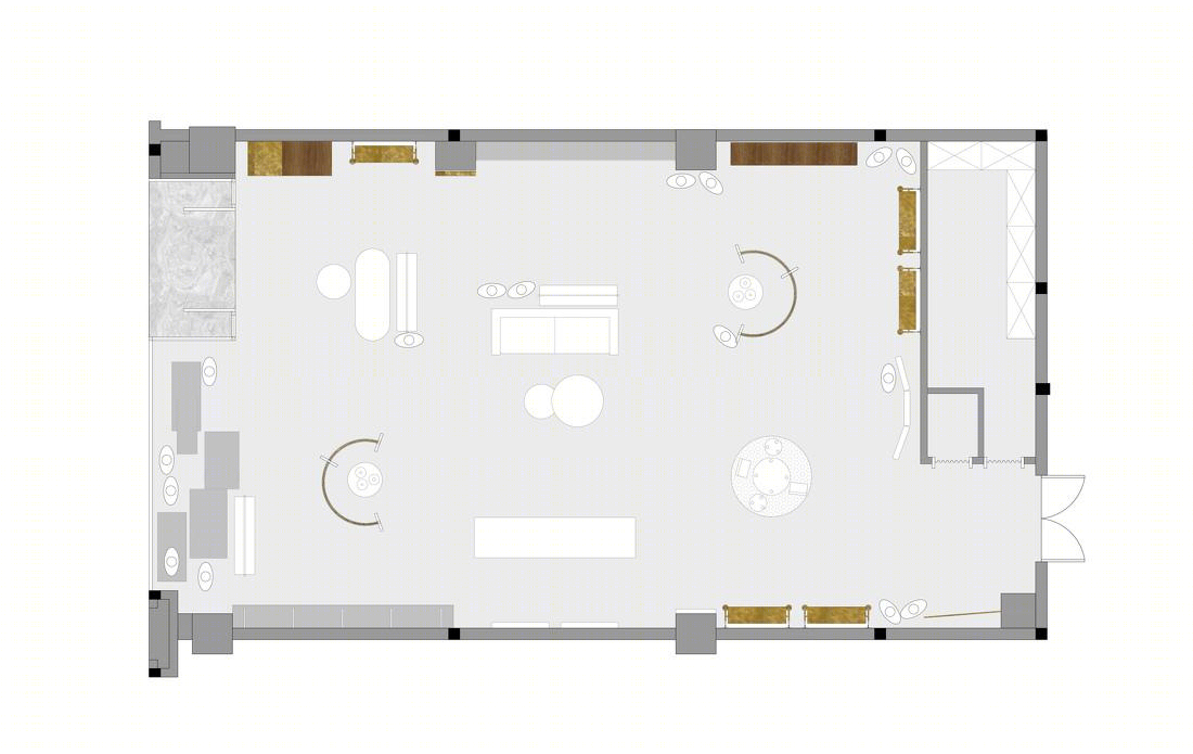 金质童趣，清洌理性的展示区设计-23