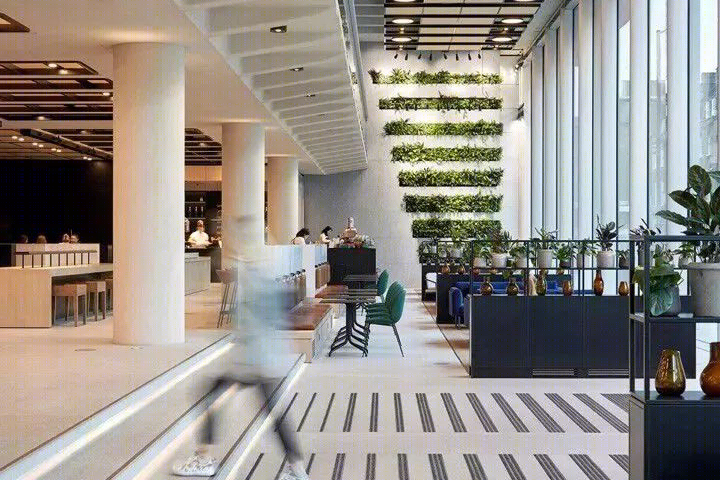 伦敦200 Grays Inn Road办公楼接待大厅改造设计-14