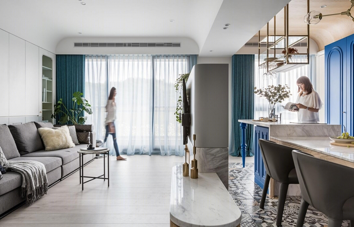 沁蓝晴山——异国风情的浪漫空间设计-18