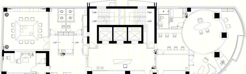 折叠光线艺术，打造企业气质空间-0