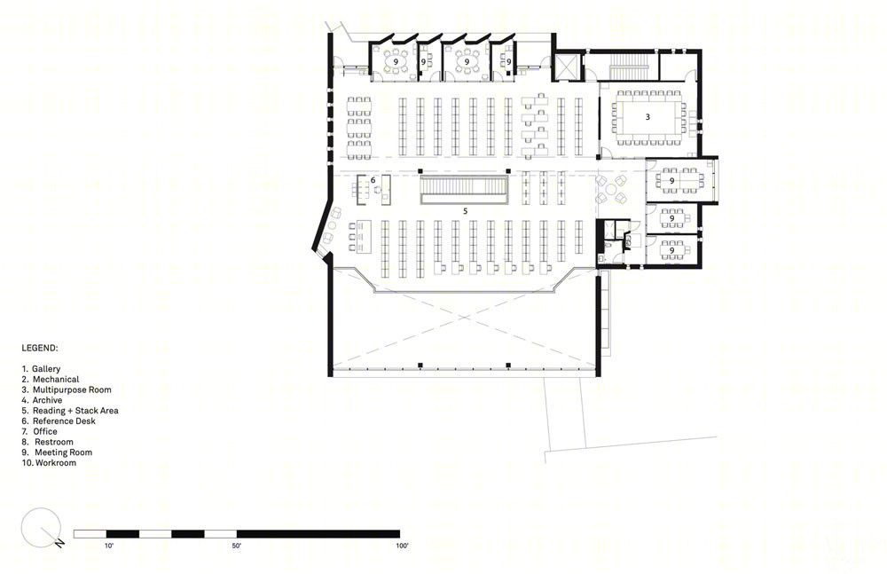 美国德斯顿文化伦理学院Tate图书馆-18
