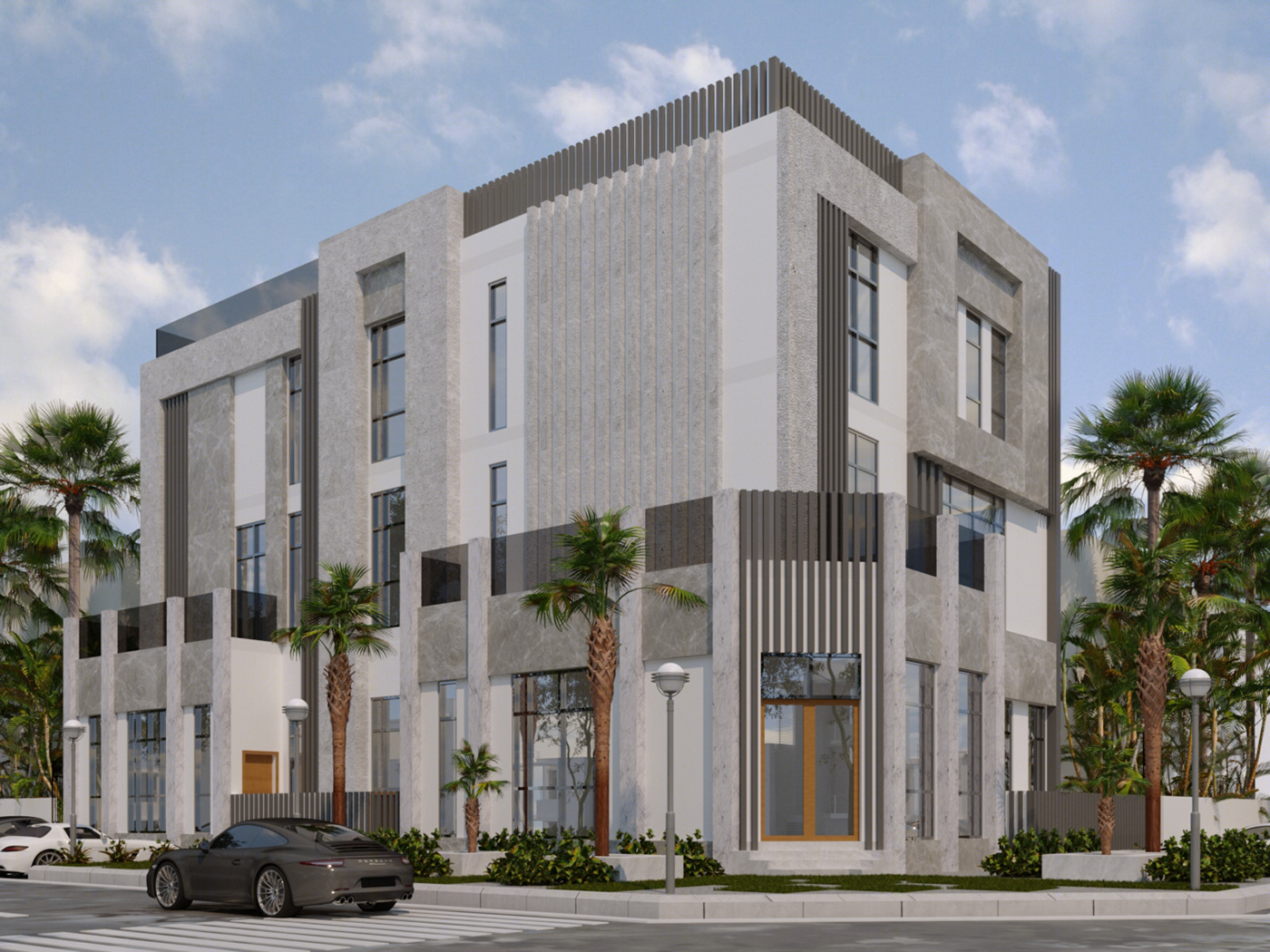 Anastasiya Gushchina丨别墅建筑丨MODERN EXTERIOR VILLA . NEW-0