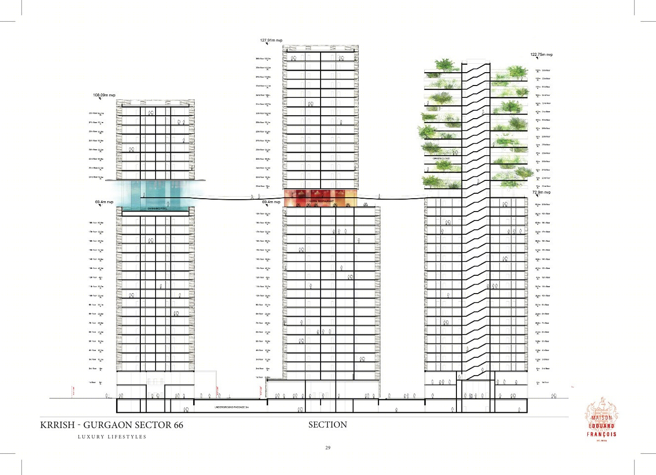 印度古尔冈 66 区 LEED 白金摩天大楼-22