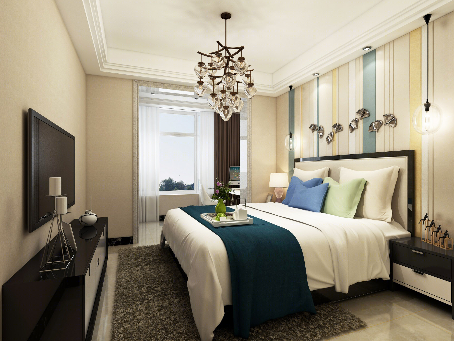 刚做的现代客厅                     -1