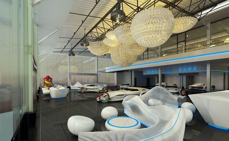 东风裕隆纳智捷沈阳华龙汽车展示空间项目-61