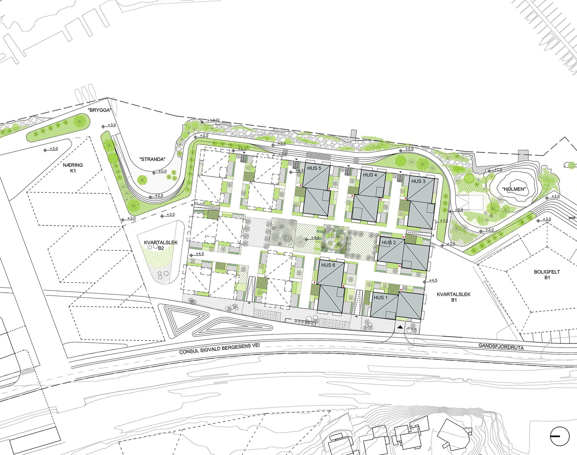 挪威 Paradis Waterfront 住房项目丨Ghilardi+Hellsten Arkitekter-4