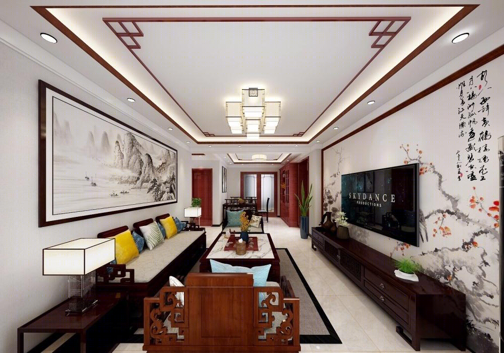 
简约中式风格样板间设计方案 -3