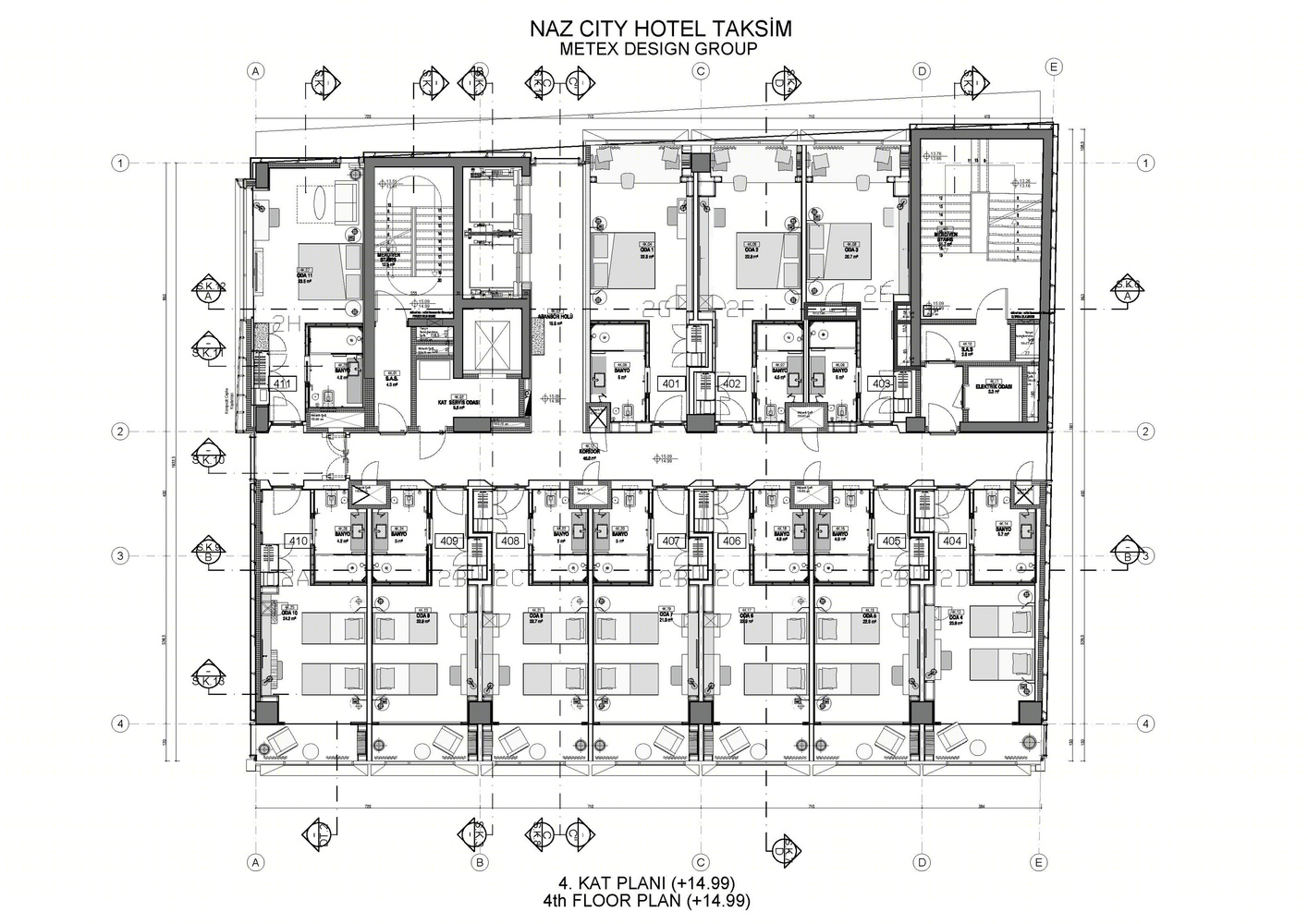 土耳其Taksim纳兹城酒店丨Metex Design Group-101