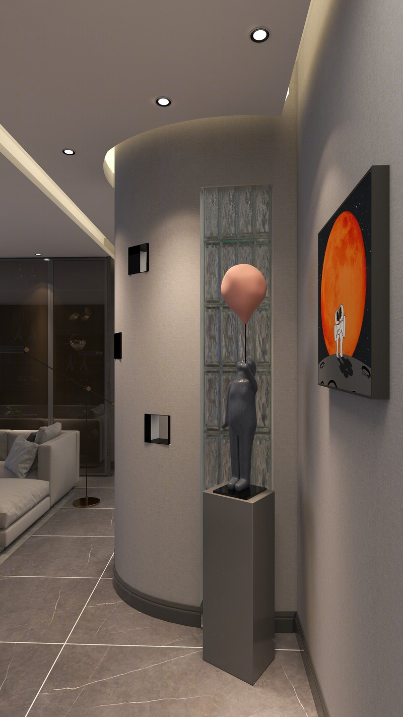 融合外星元素的现代卧室设计丨个旧市景秀文华家装-23