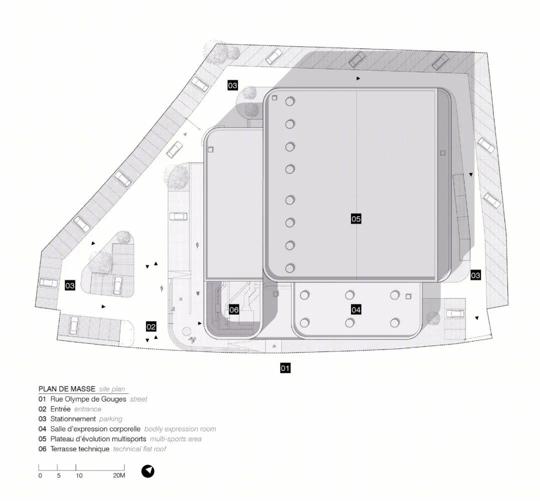 法国米奈斯区现代体育馆丨Bohuon Bertic Architectes-37