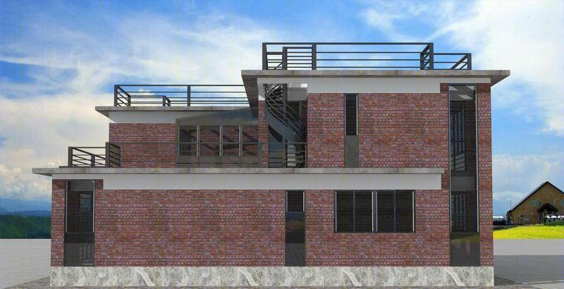 狮子座建房设计,工业风-19