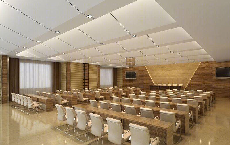 盐城龙发集团展厅极简黑白弧形设计-1