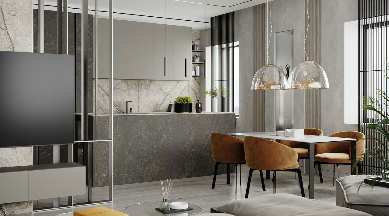 莫斯科简约风空间设计 既优雅又舒适-11