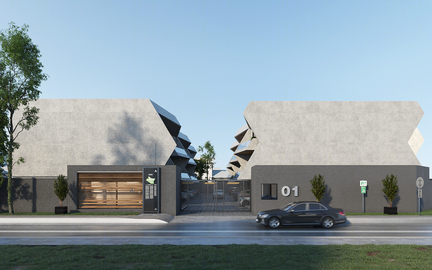 Anastasiya Gushchina丨别墅丨Residential Development (Terraces)-0