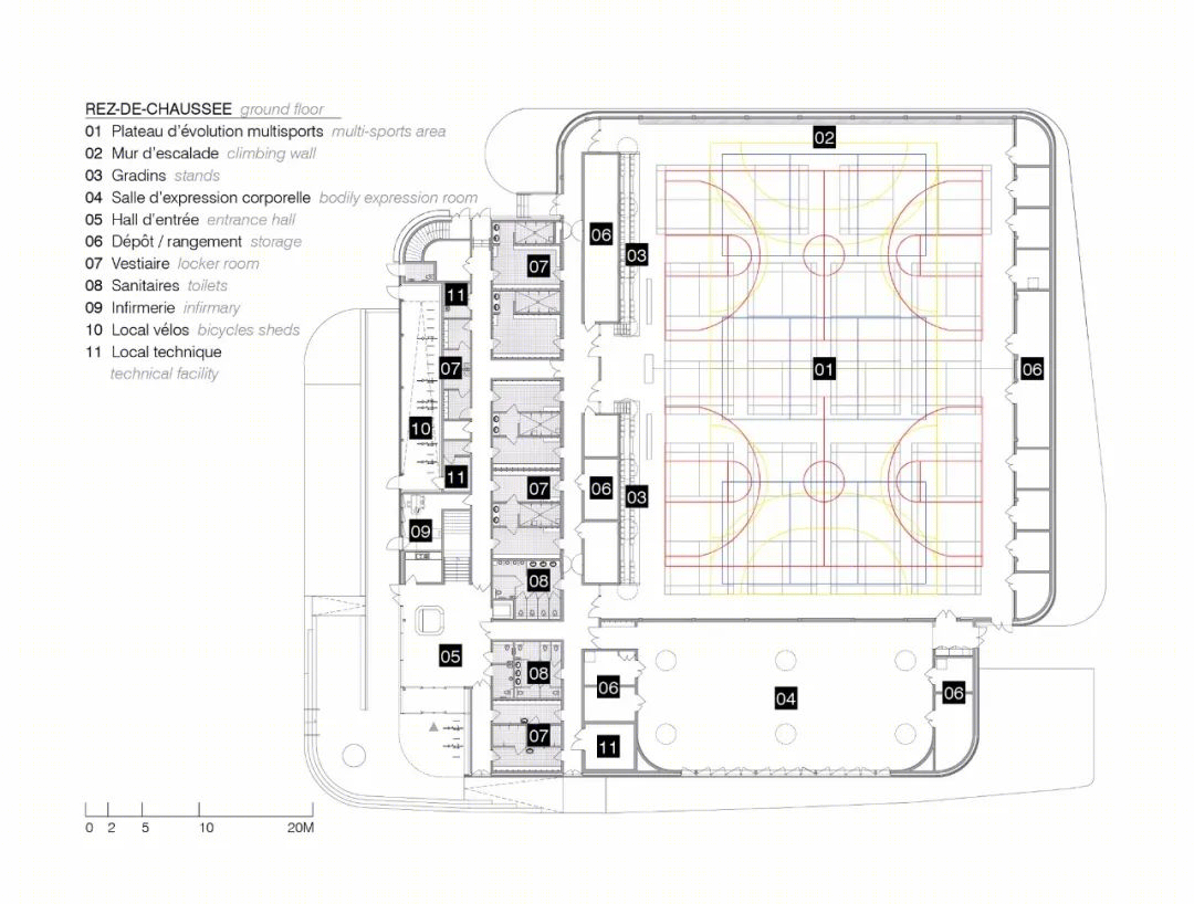 法国米奈斯区现代体育馆丨Bohuon Bertic Architectes-39