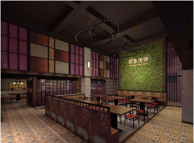 深圳“湘恋家乡”工业风中餐厅设计-17