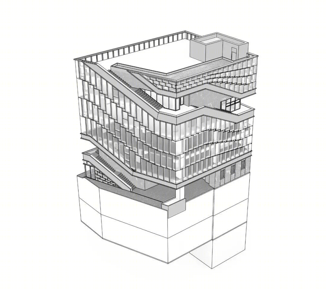 首尔梨泰院扭曲建筑 | 行人活动与城市景观的融合-37