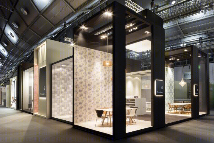 法兰克福展会上的 Grandeco 壁纸展厅 | Franken Standbouw 打造的真实家居空间-12