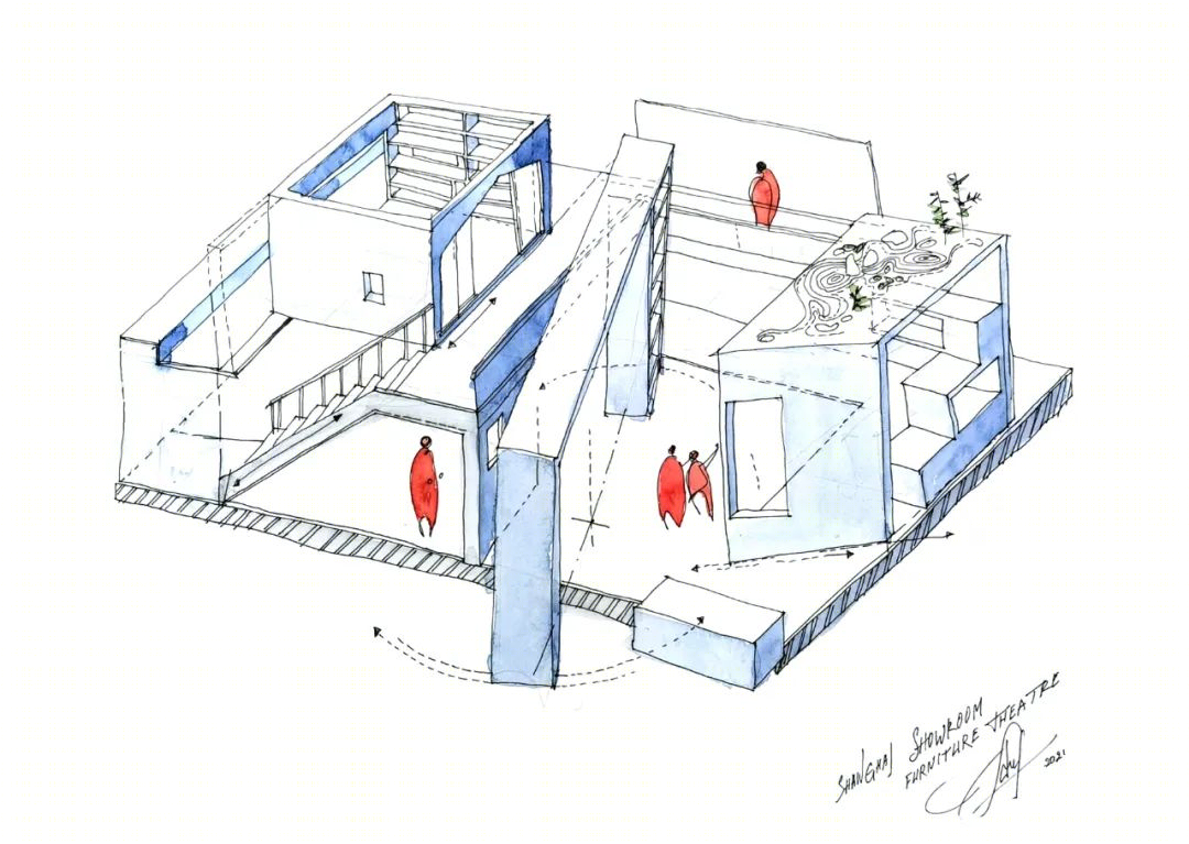 家具剧场 | DA!Architects 与 banzh architect 联合打造的匠恒展厅-0