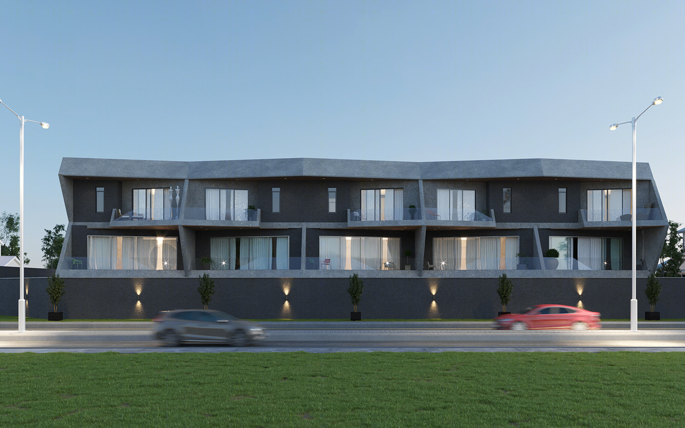 Anastasiya Gushchina丨别墅丨Residential Development (Terraces)-1